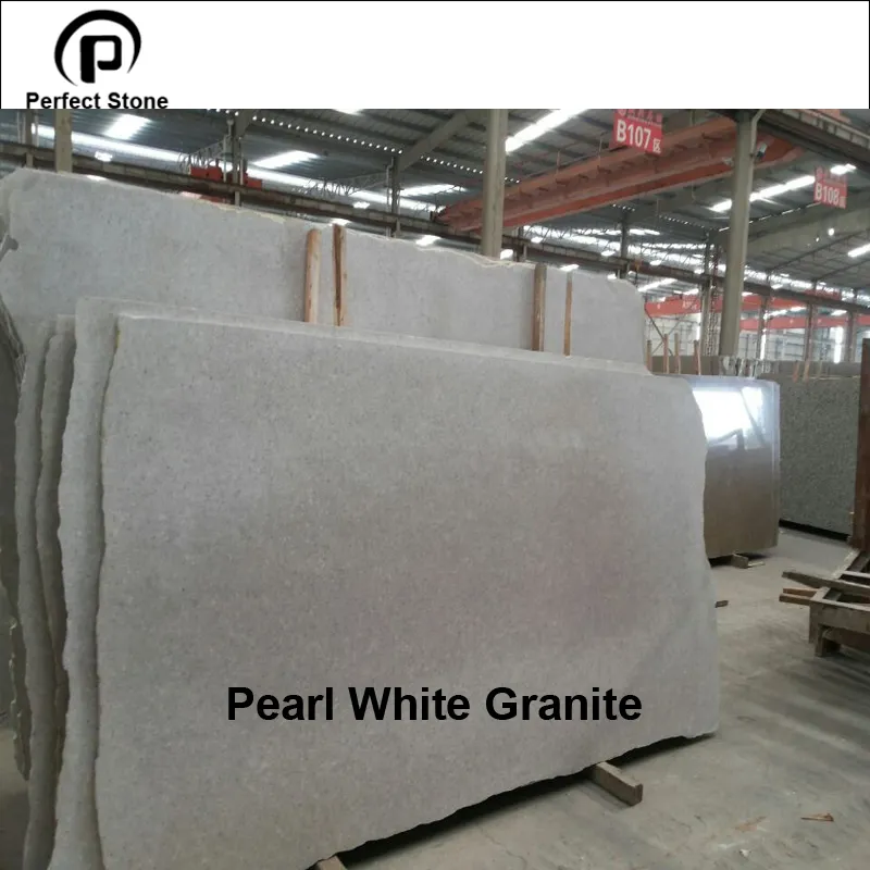 China Pearl White Granite Big Slab