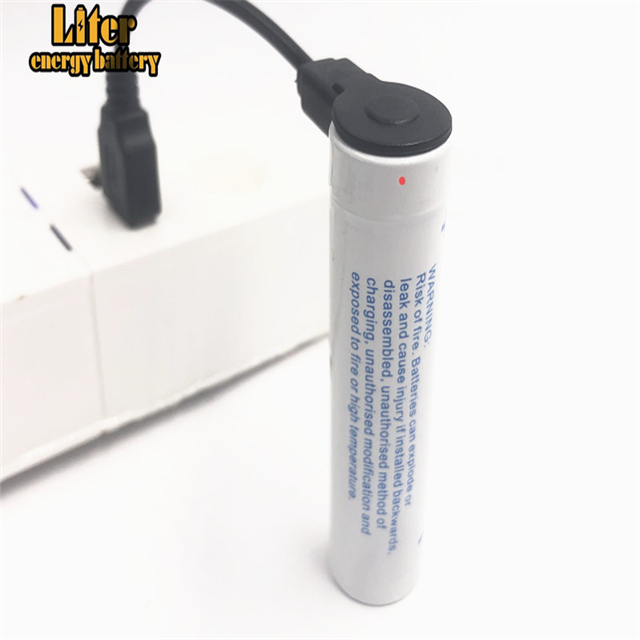 USB 3,7 V 18650, 3400 mAh литий-ионная аккумуляторная батарея USB со светодиодным индикатором постоянного тока