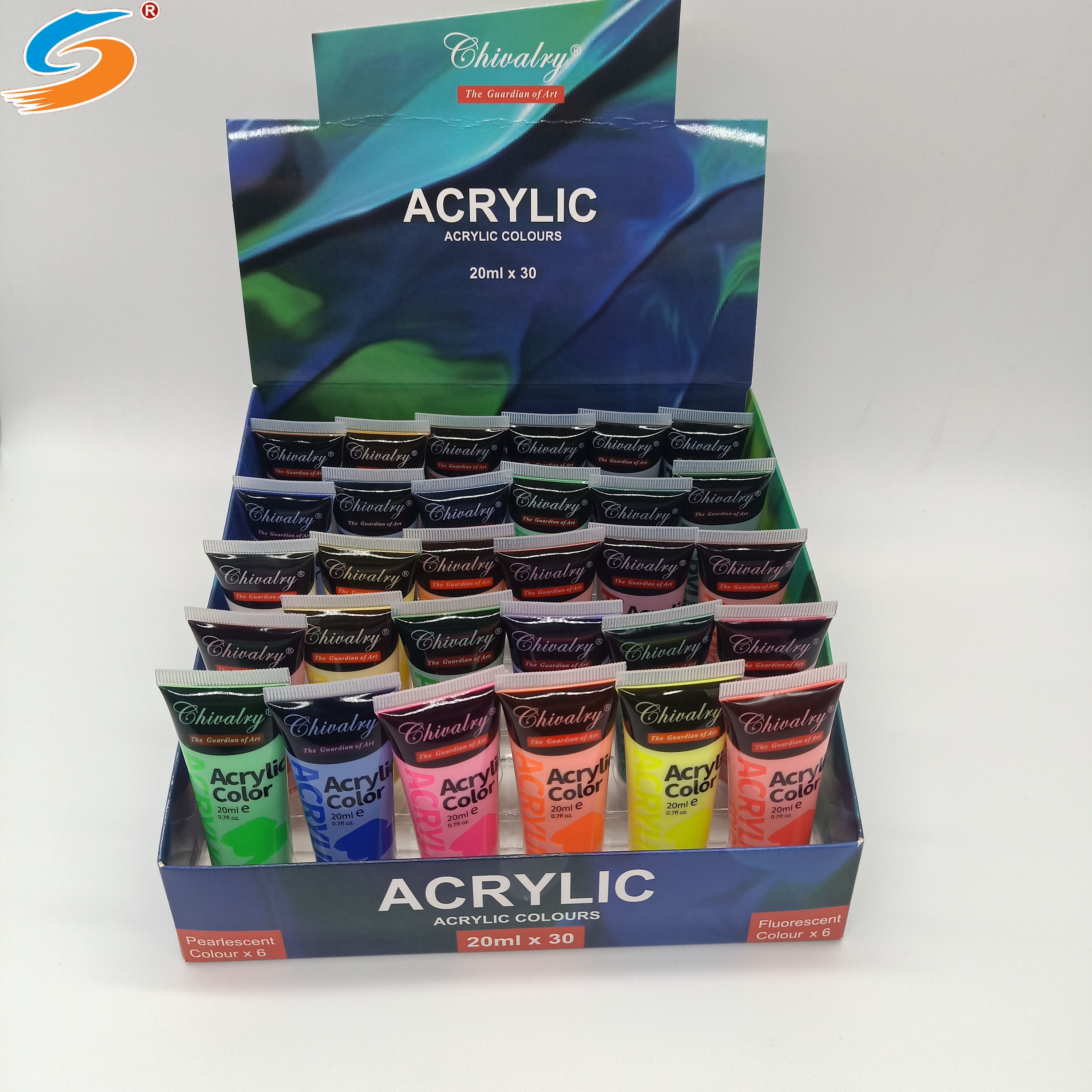 professional 20ml 30colors acrylic paint set for art