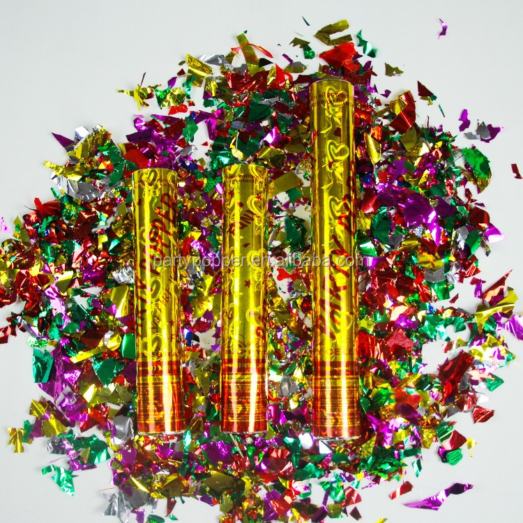 New high quality golden confetti cannon party popper