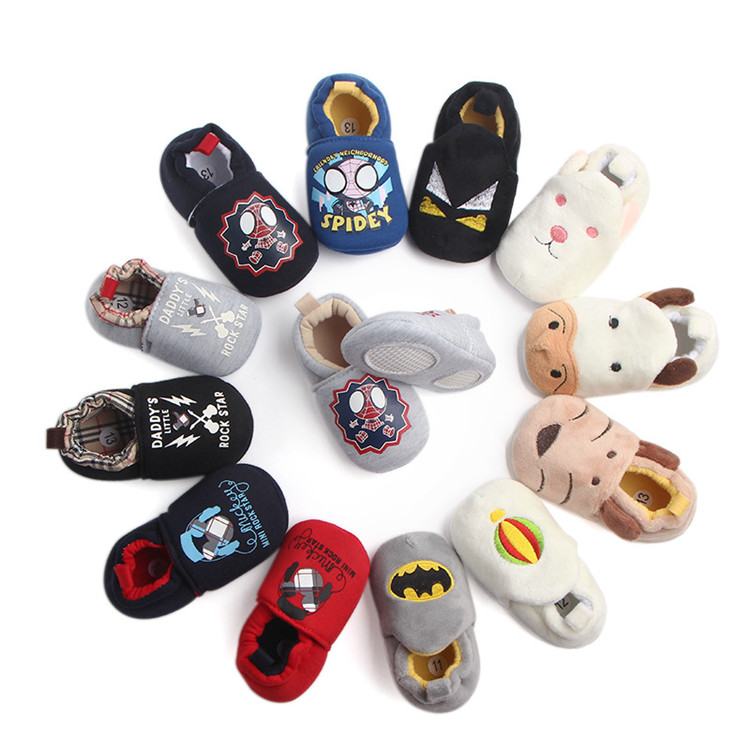 Wholesale 2018 New Style Soft Sole Fancy Cartoon Infant Newborn Baby Shoes