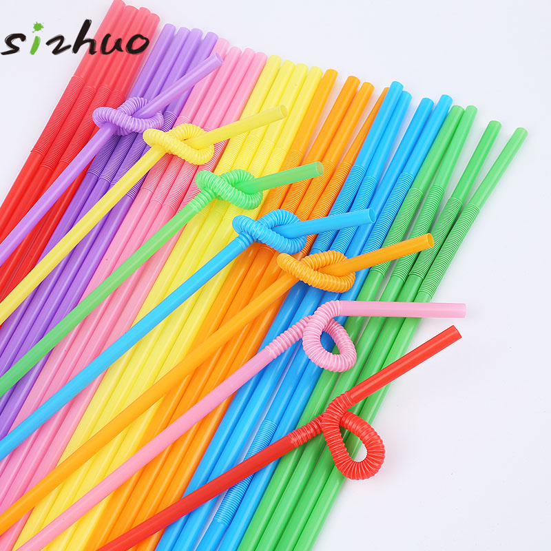 Colorful PP disposable plastic drinking straw