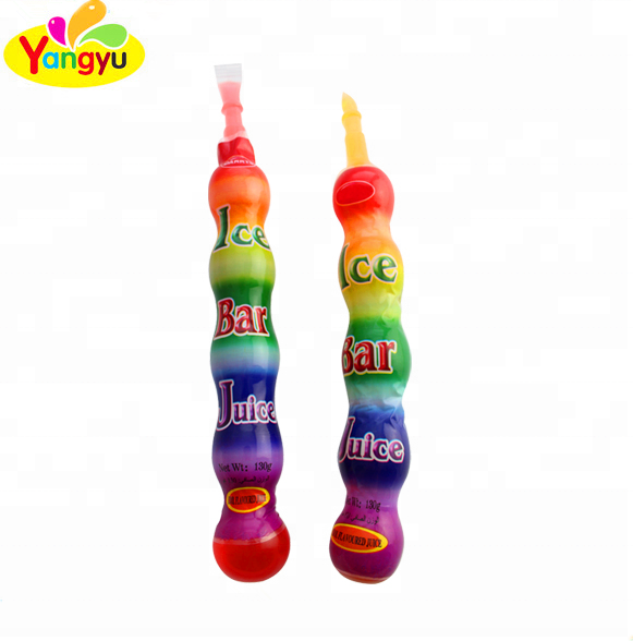 Halal Jelly ice lolly Gourd Shaped Fruit Jelly Candy