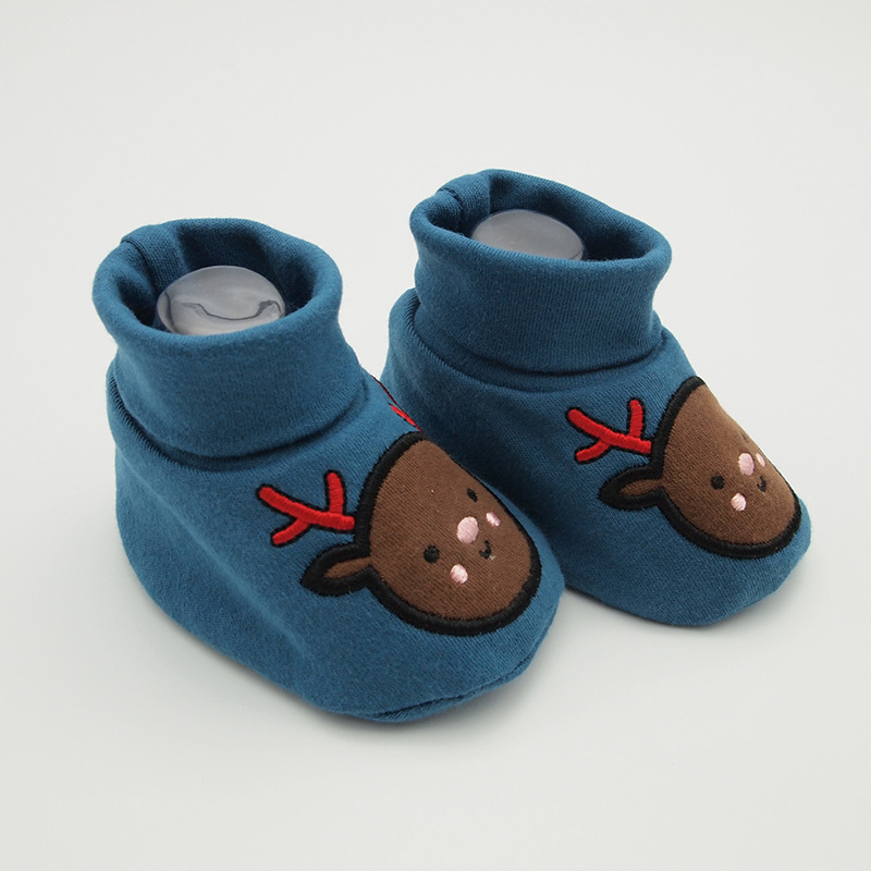 100% cotton baby sock warm shoes for baby from 3 to 6 months