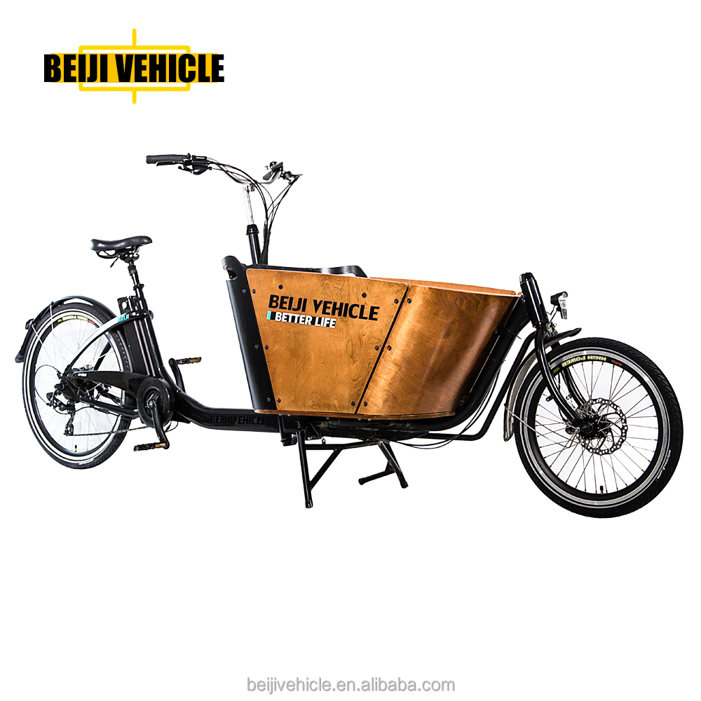 CE покупок датский bakfiets Электрический 2-ух колесный heavy duty велосипедный грузовой велосипед, способный преодолевать Броды для использования груза