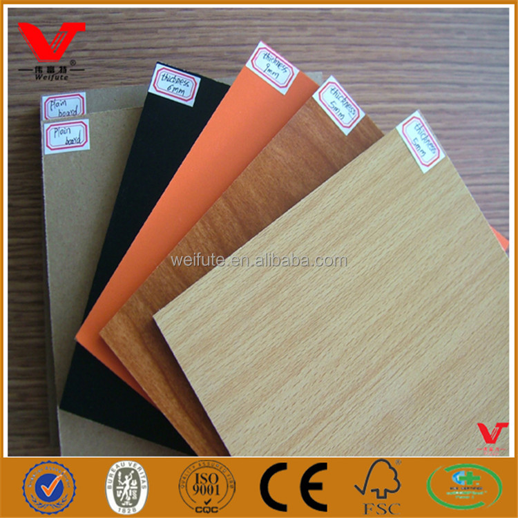 Дешевая меламиновая доска mdf, обычная деревянная панель MDF