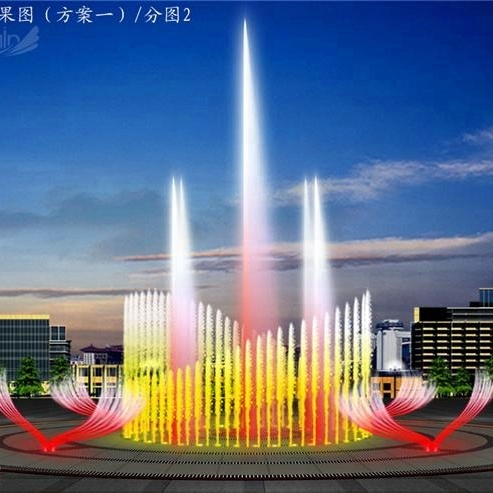 Economic marble stone dry water floor fountain for square