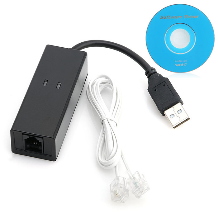 Модем для факса V.90 V.92 56k, внешний USB-модем с функцией набора голосовых данных