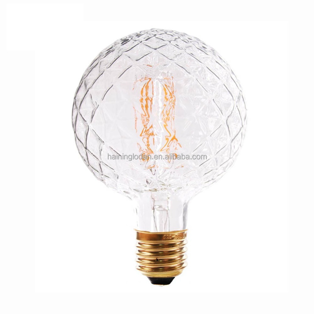 Edison нити светодиодные лампы миру G125 6 Вт очистить ананас
