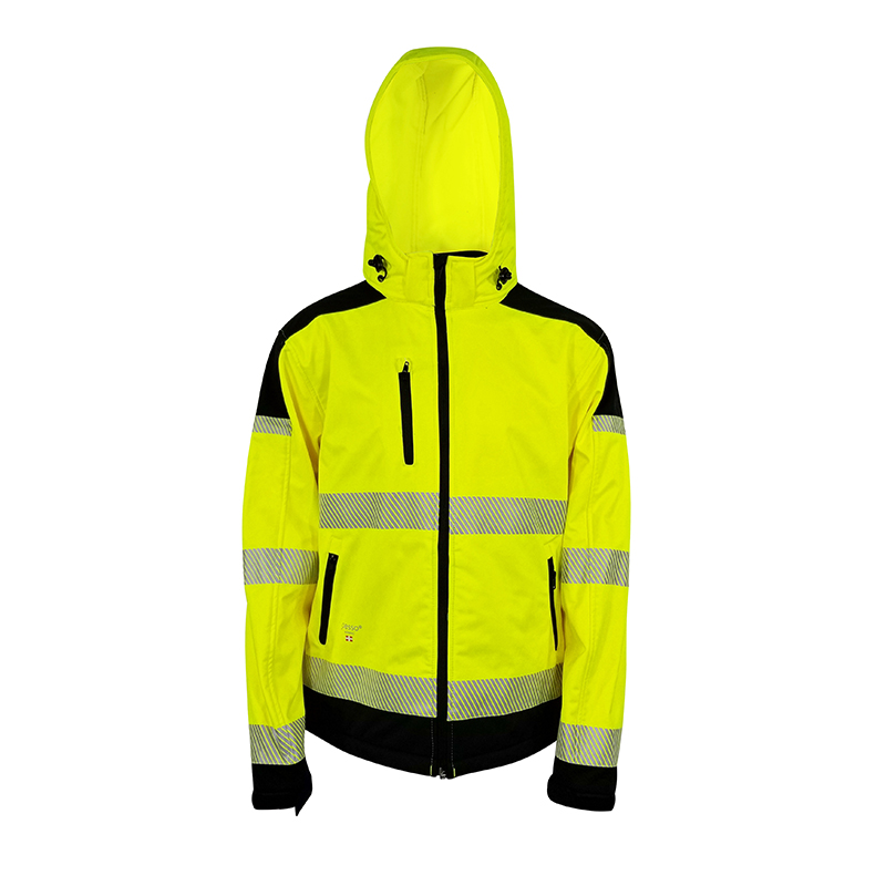 Hi Vis на открытом воздухе дневная водонепропускающие защитные Мужская Флисовая Куртка