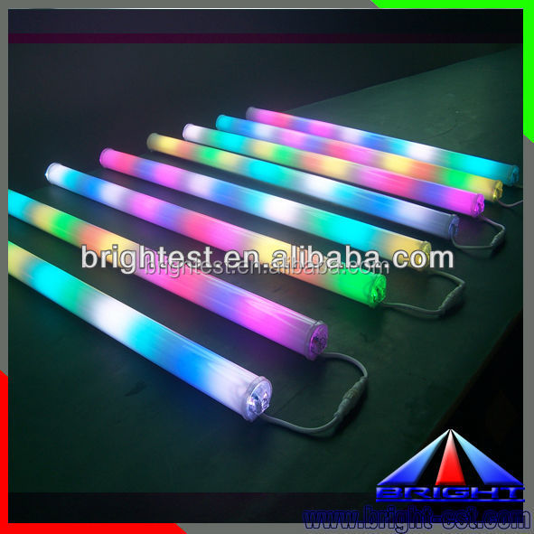 Светодиодная rgb-трубка dmx, Светодиодная трубка с изменением цвета, молочно-белая/полосатая цифровая трубка