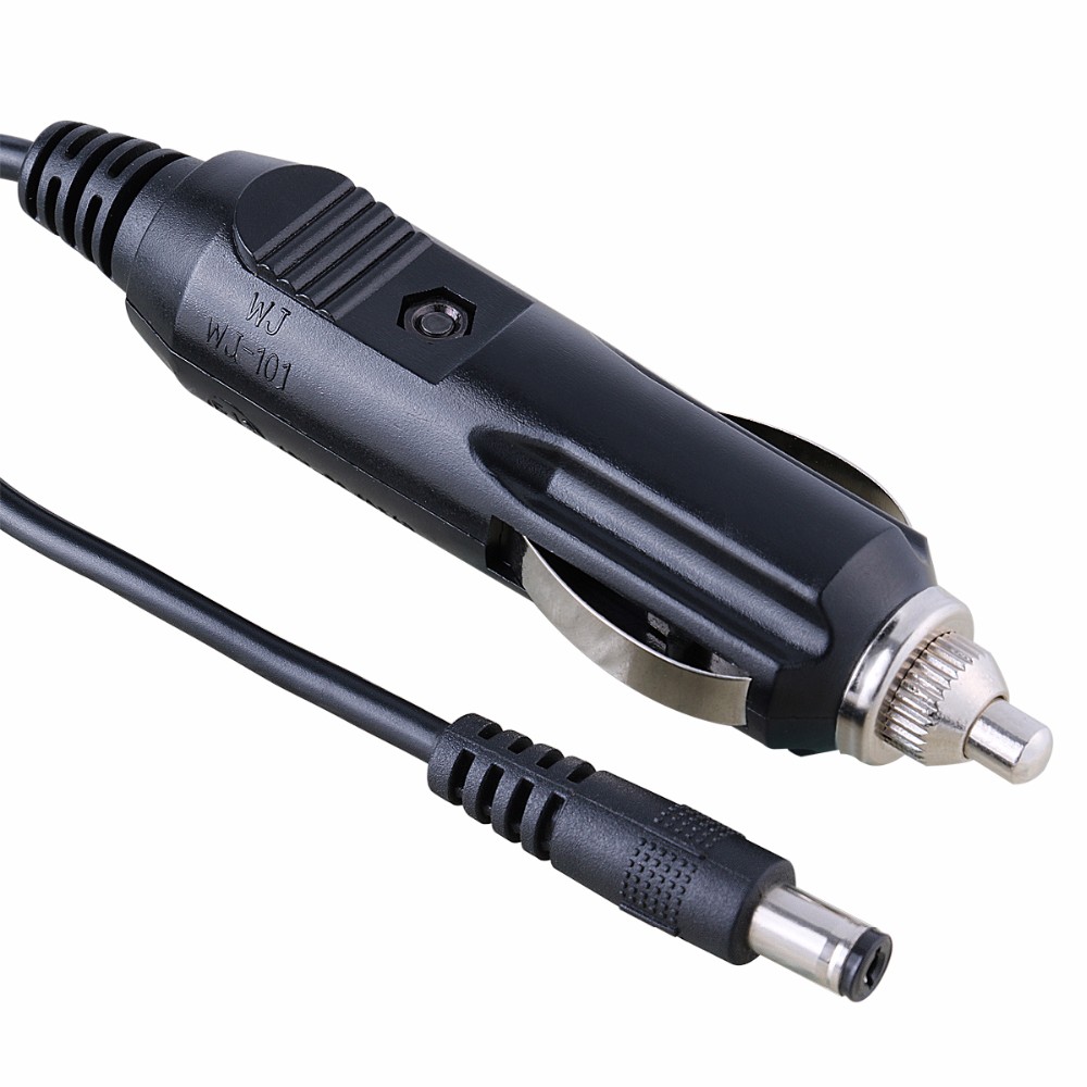 12v автомобильный прикуриватель штекер питания зарядное устройство автомобильного прикуривателя dc/dc 5,5x2,1 мм jack кабель