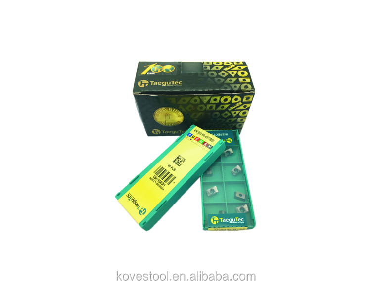 Taegutec оригинальные карбидные вставки APKT 09T3 PER-EM TT8020 для фрезерный инструмент держатель