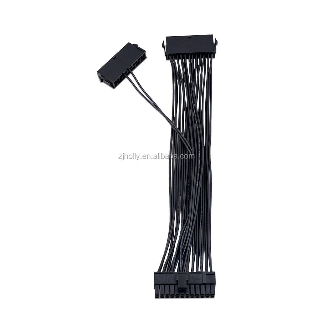 30 см PSU адаптер ATX 24 Pin штекер на двойной 24 Pin Molex питание синхронизации стартер удлинитель Кабель для Bitcoin Litecoin Miner