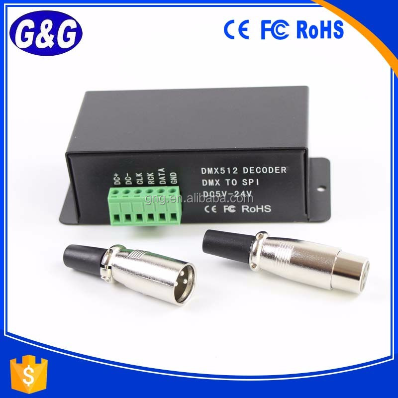 WS2811 WS2801 6803 DMX512 Контроллер decorder online DMX декодер светодиодные лампы