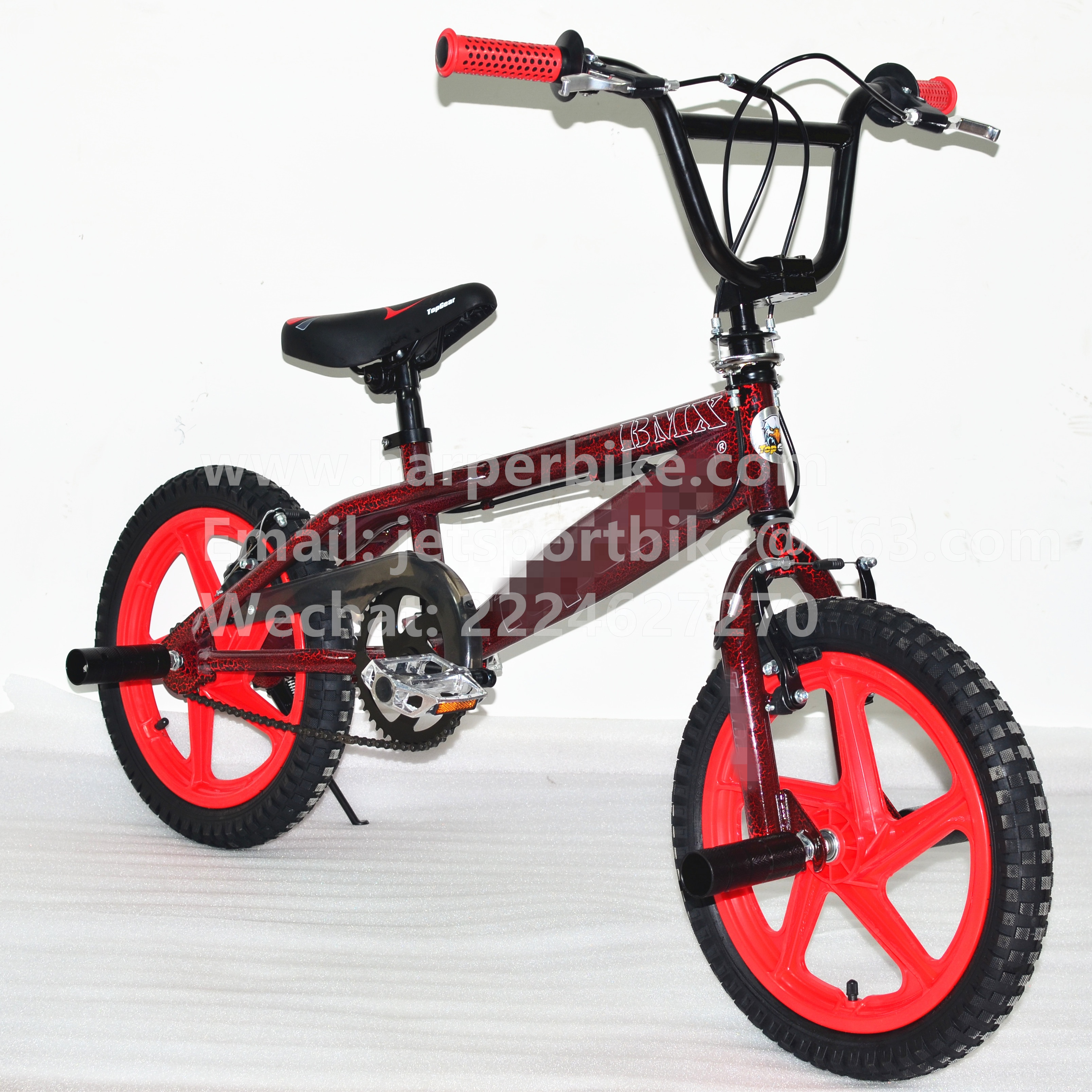 Уникальный дизайн, 16-дюймовый велосипед BMX с пластиковыми колесами