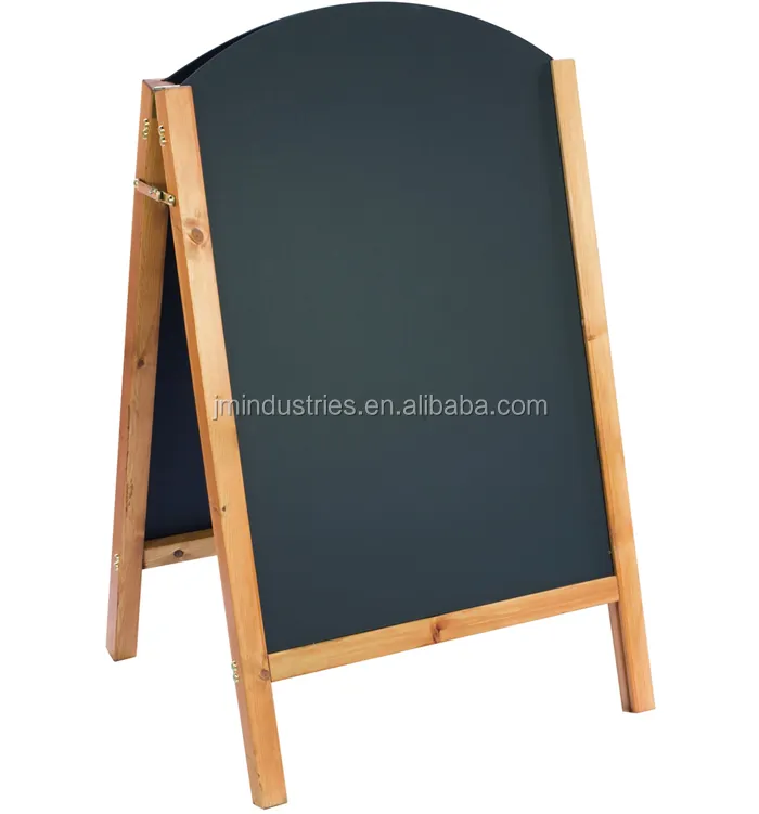 Ресторан с двойной стороны A-Frame деревянная доска с подставкой