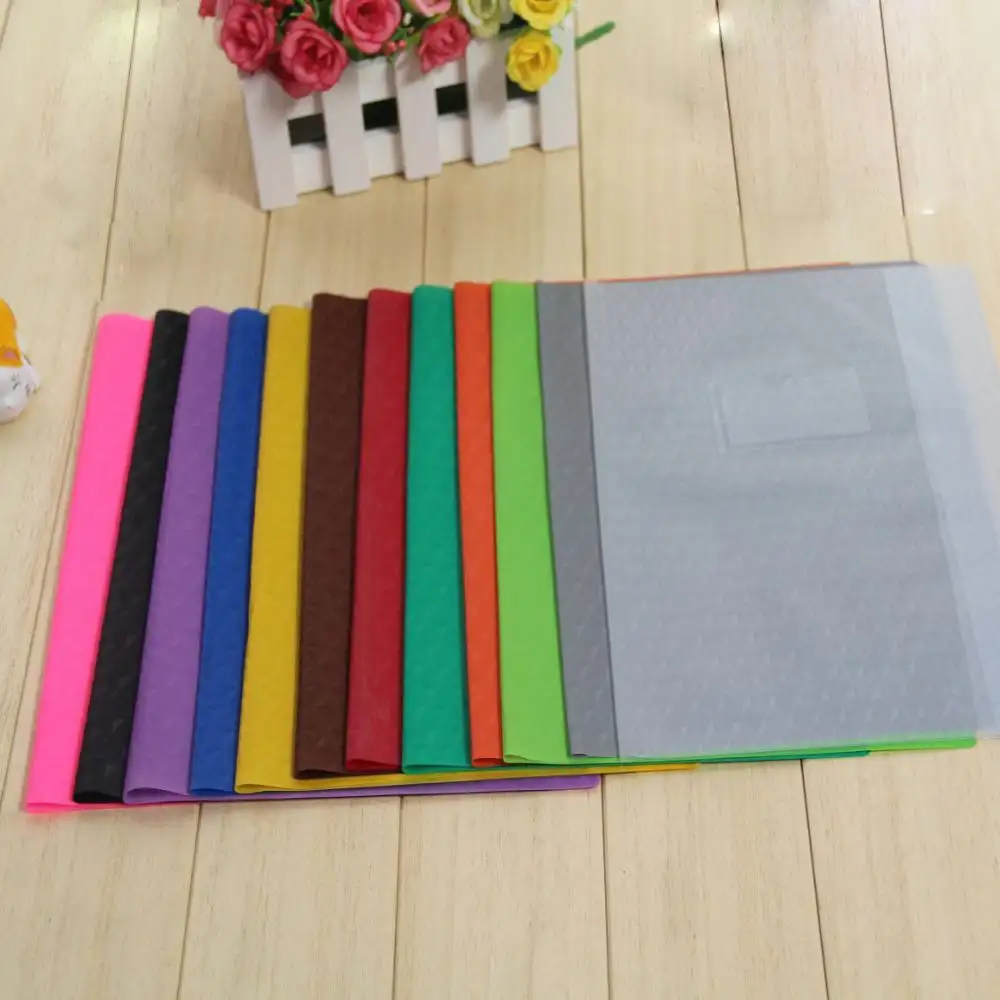 Popular PVC A4 A5 Size Office/School Pattern Book Cover Professional Cheap Waterproof Book Cover Hard Plastic Book Cover