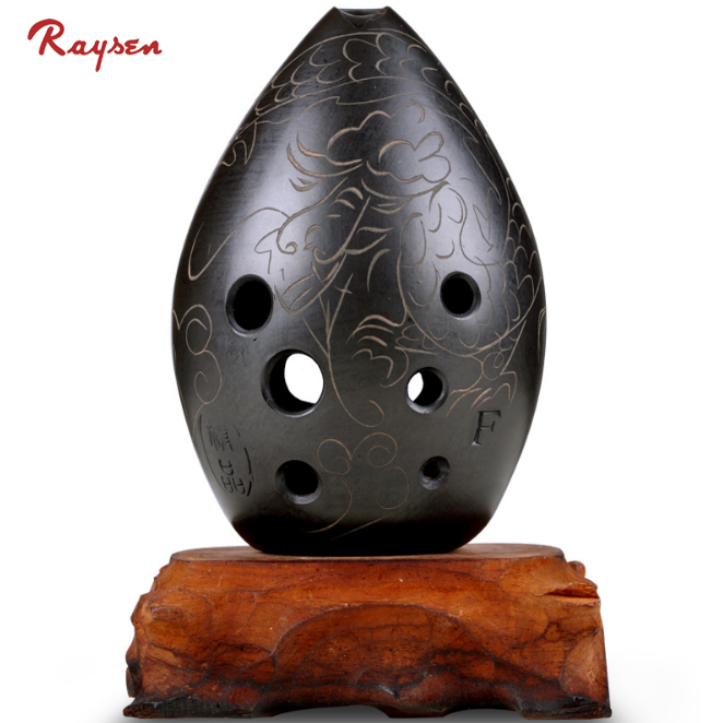 8 Holes Ocarina Black Clay ya Xun Chinese Musical Instrument For Children Beginner