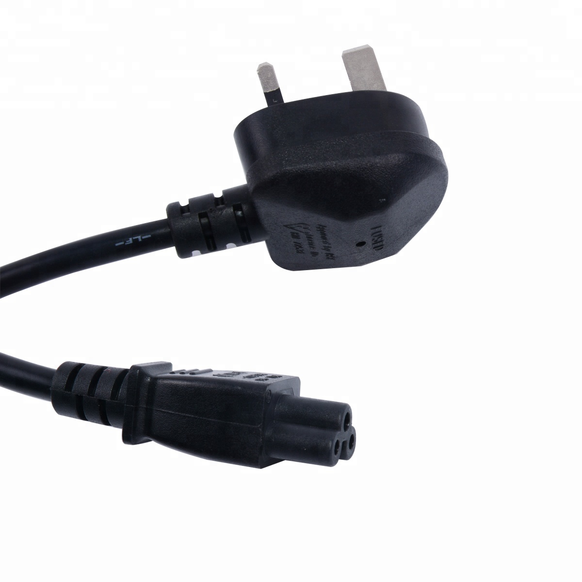 3*0.75Mm Retractable Laptop Extension Computer Ac Cable Plug Hair Straightener Uk Fused Power Cord