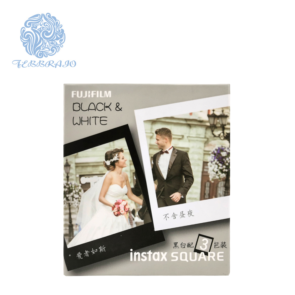 3 Упак. Fujifilm Square image Мгновенный фильм с instax SQ6/SQ10/SQ20 цифровой камеры