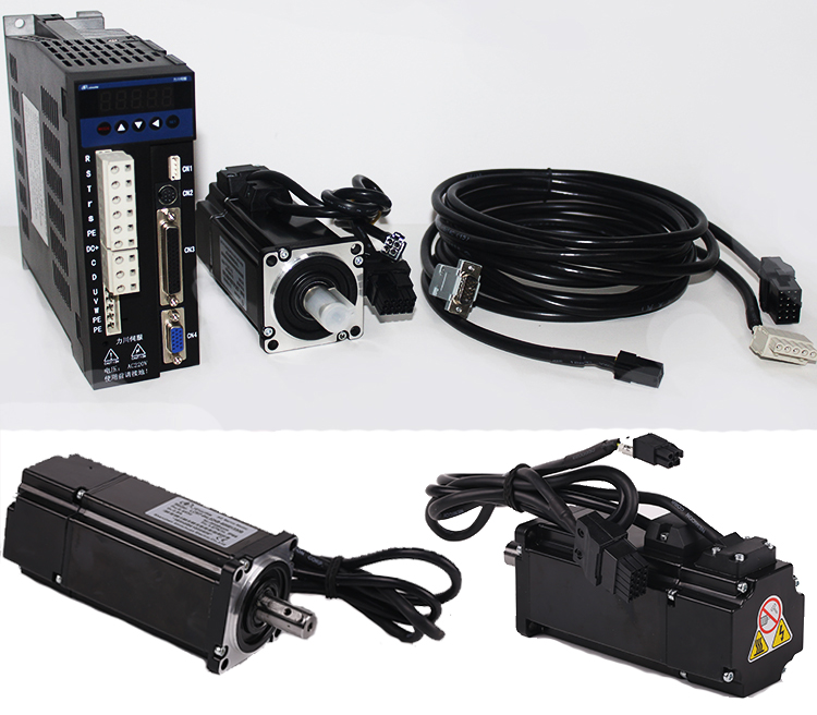 Электрический Серводвигатель Nema24 AC 220V 3000rpm Серводвигатель 600W 200 ~ 240V 1/3Ph однофазный и серводвигатель комплект