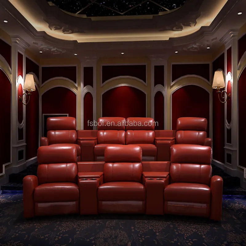 Modern Home furniture living room leather recliner sofa cinema theatre chairs home cinema theatre sofa SC-44
