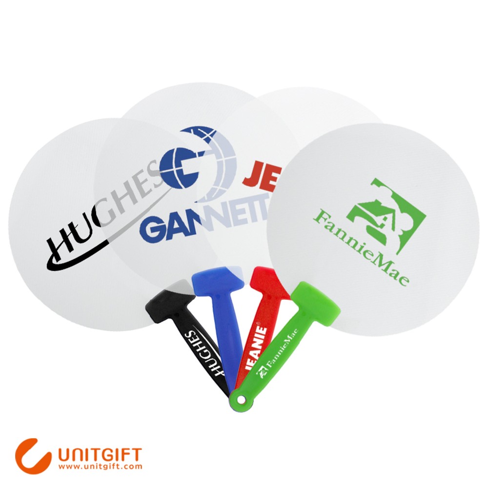 Promotional PP fans customized shaped hand fan