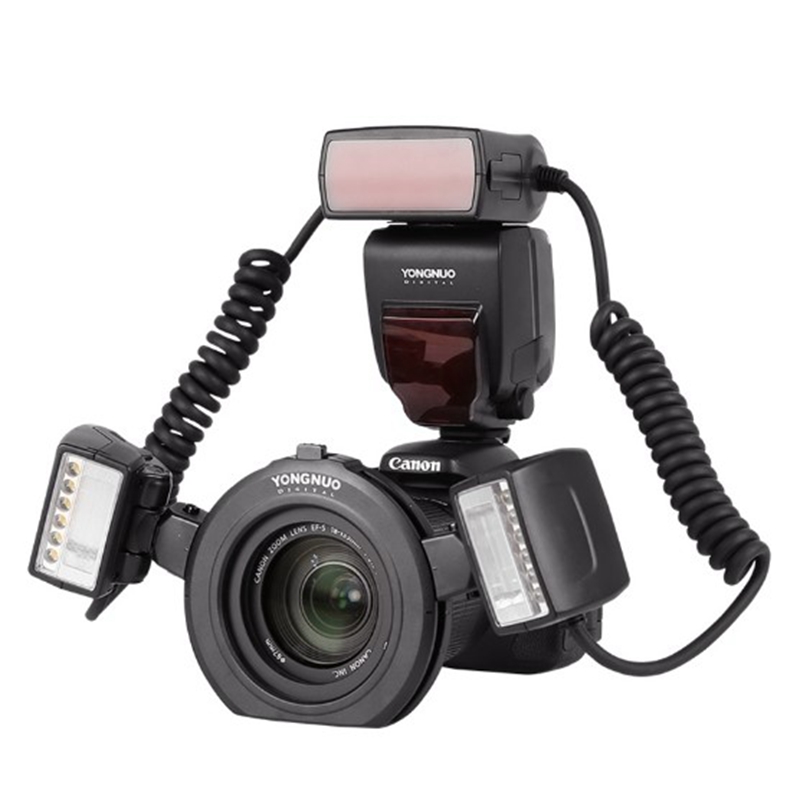 YONGNUO YN24EX E-TTL камера для макросъемки Speedlite Кольцевая вспышка с двойной головкой