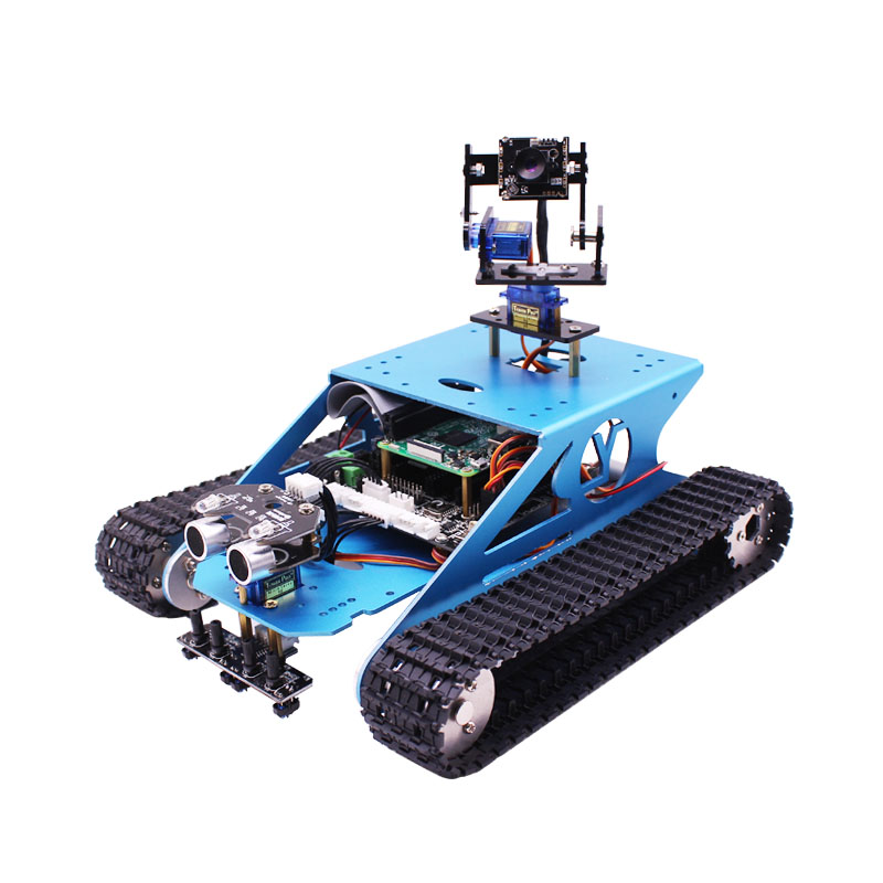 Yahboom синий G1 алюминиевого сплава Rover AI видение Танк робот автомобильный комплект мобильное приложение робот с поддержкой Wi-Fi видеокамера для Raspberry Pi 4B