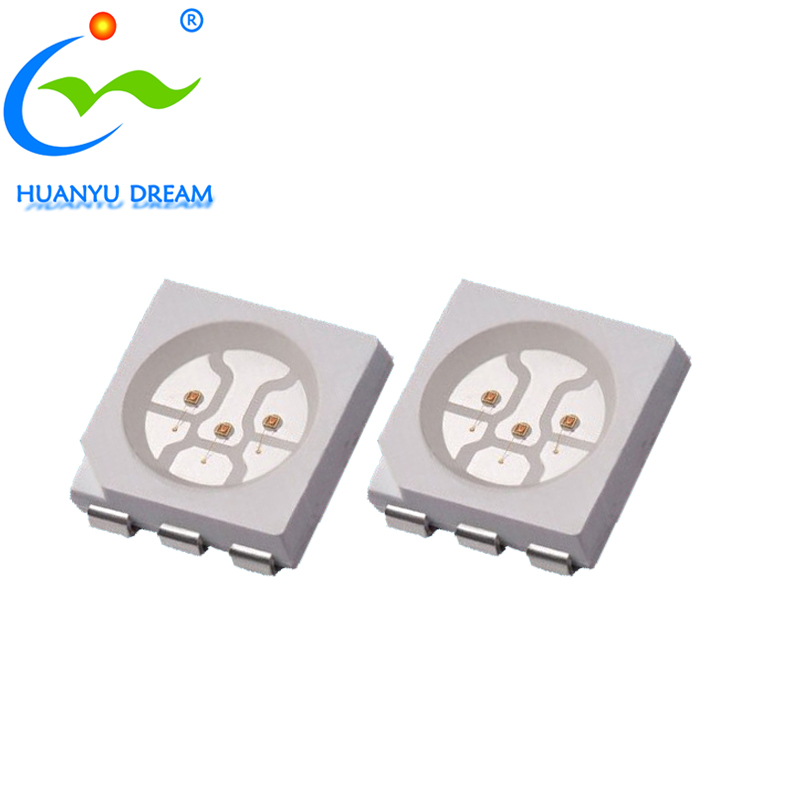 8-pins PLCC 5050 rсветодио дный GBW LED smd холодный белый