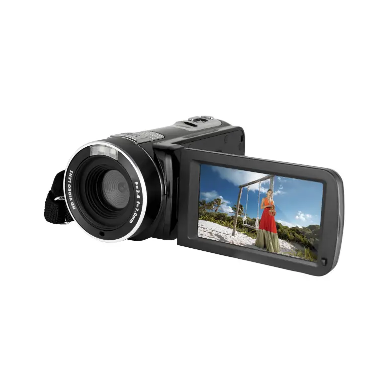 Made in China Professional HD 1080P 16X Digital Zoom Digital Video Camera with 24.0 Mega Pixels