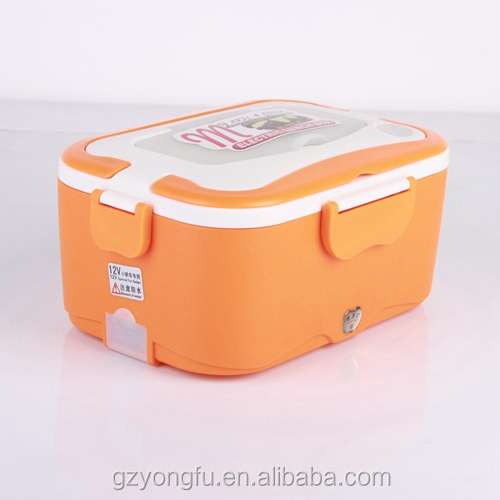 New arrival Stainless steel Portable Electric heating lunch box for car automatic travel 12/24v