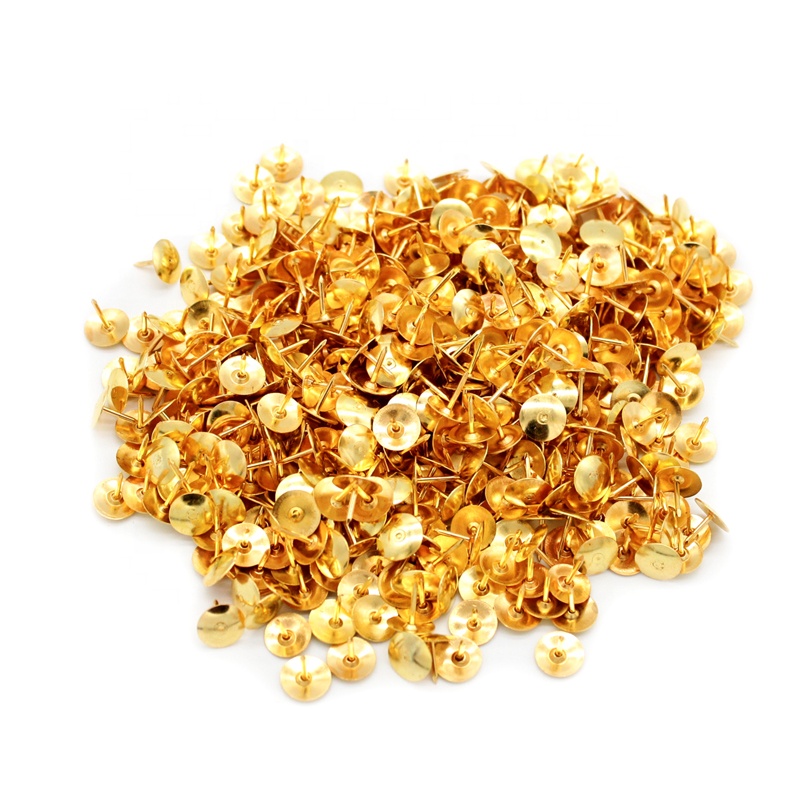 Hot Selling 2021 Metal Push Pins Gold Thumb Tack Plated Drawing Pins Notice Board Push Pins