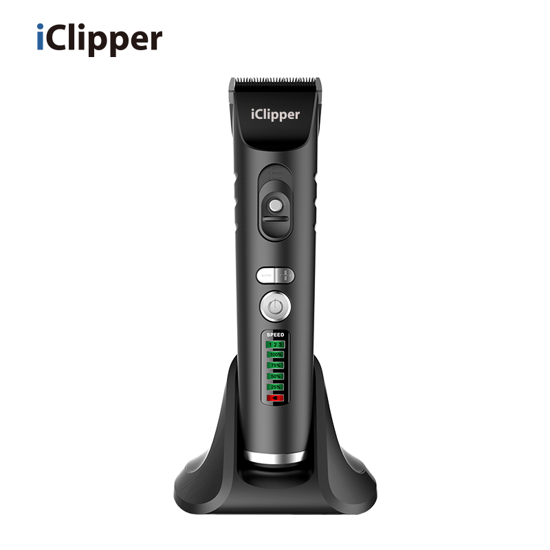 IClipper, ЖК-дисплей, керамическая передвижная головка резака и титановая фиксированная головка резака, беспроводные перезаряжаемые машинки для стрижки волос