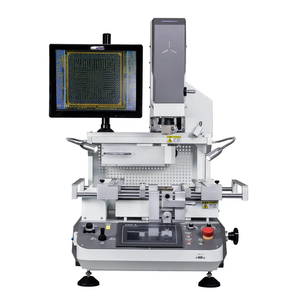Zhuomao top selling ZM-R6200 ZM-R7220A optical BGA rework station for IC soldering and desoldering
