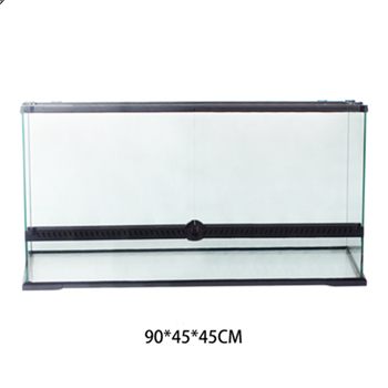 NOMOY PET Wholesale hot sale glass reptile terrarium reptile rainforest tank YL-01 XL 90*45*45 horizontal