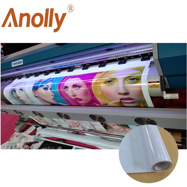 Белая глянцевая эко-растворимая самоклеящаяся наклейка Anolly из ПВХ, 100 микрофонов