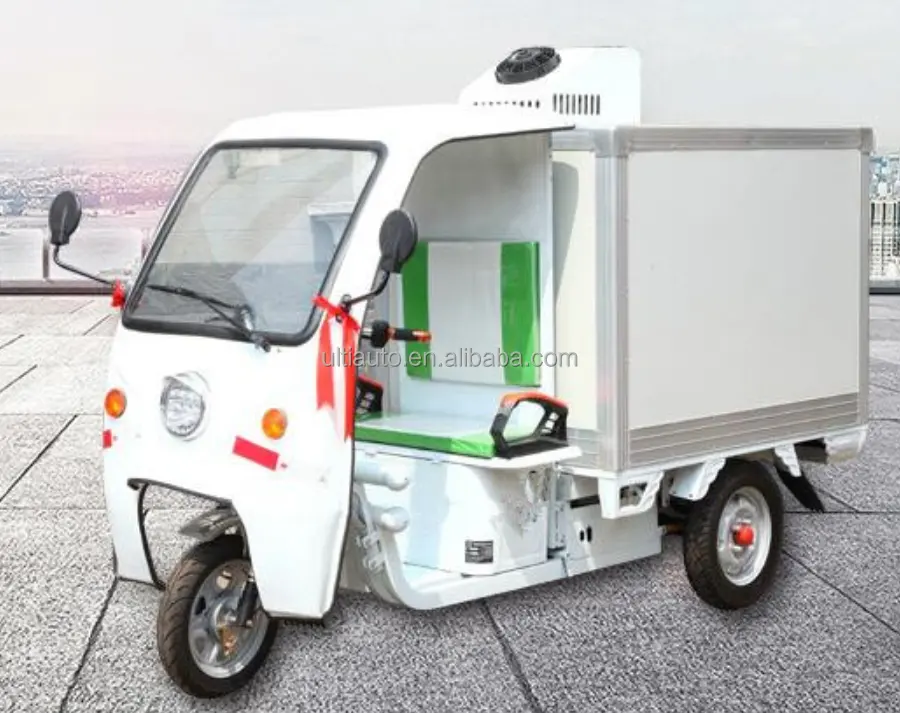 Electric Three Wheels food delivery veichle