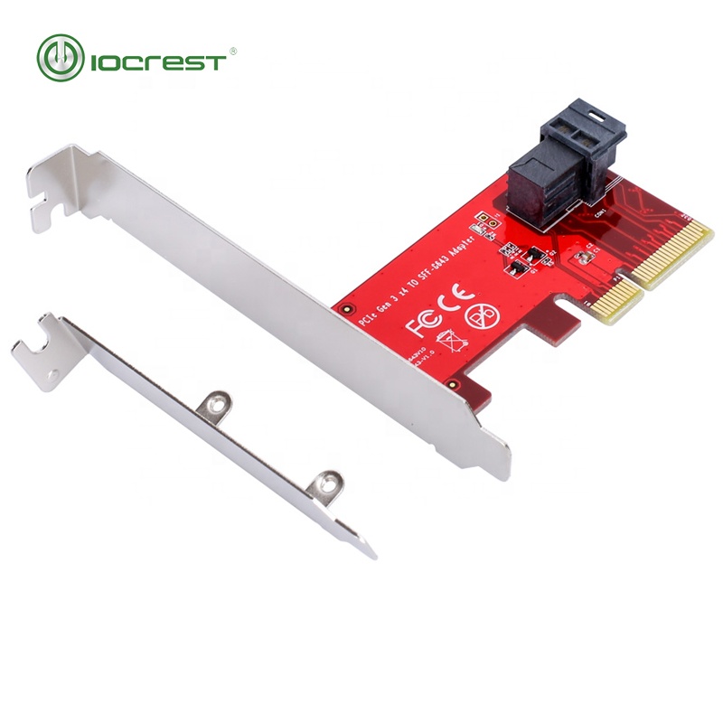Бесплатная доставка PCIe 2,5 "NVME U.2 SFF-8639 к PCI-e 3,0x4 адаптер карты с U.2 для miniSAS кабель для добычи полезных ископаемых