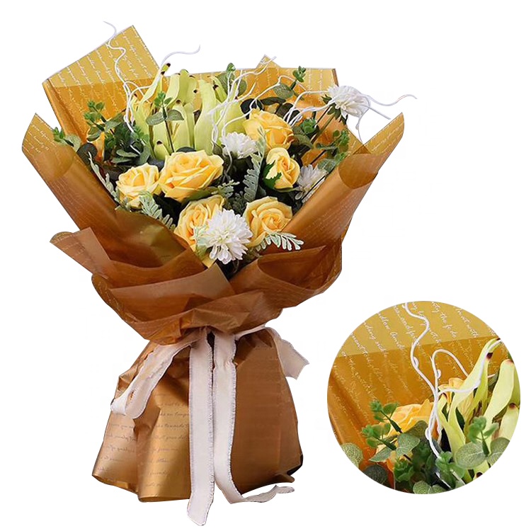 58 см x 58 см Индивидуальная упаковка упаковочная бумага для флориста Papel Para Flores Водонепроницаемая прозрачная упаковочная бумага для букетов цветов