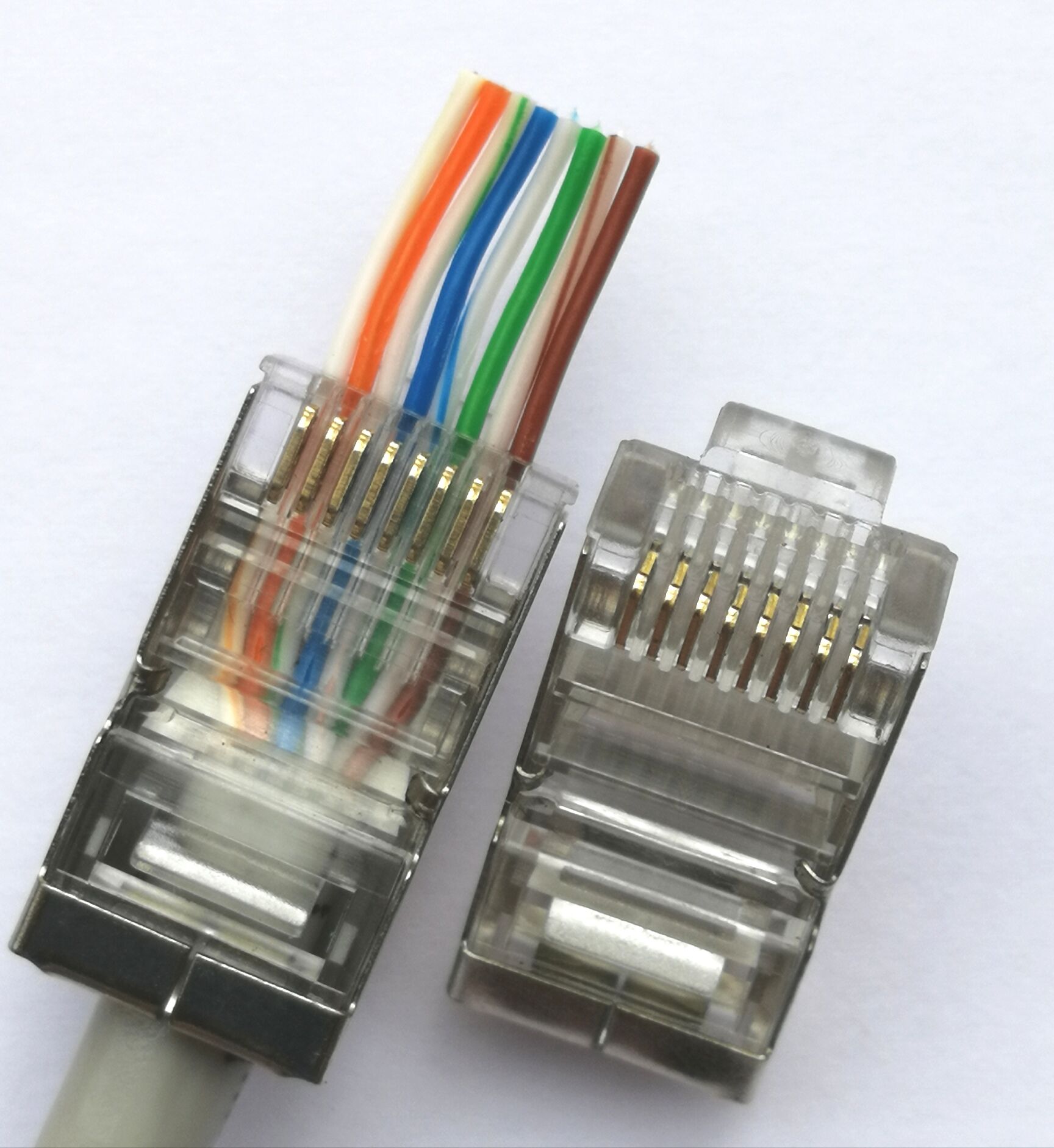 Проходной соединитель RJ45, разъем RJ45 EZ CAT5 STP, разъем 8P8C для разъема EZ RJ45