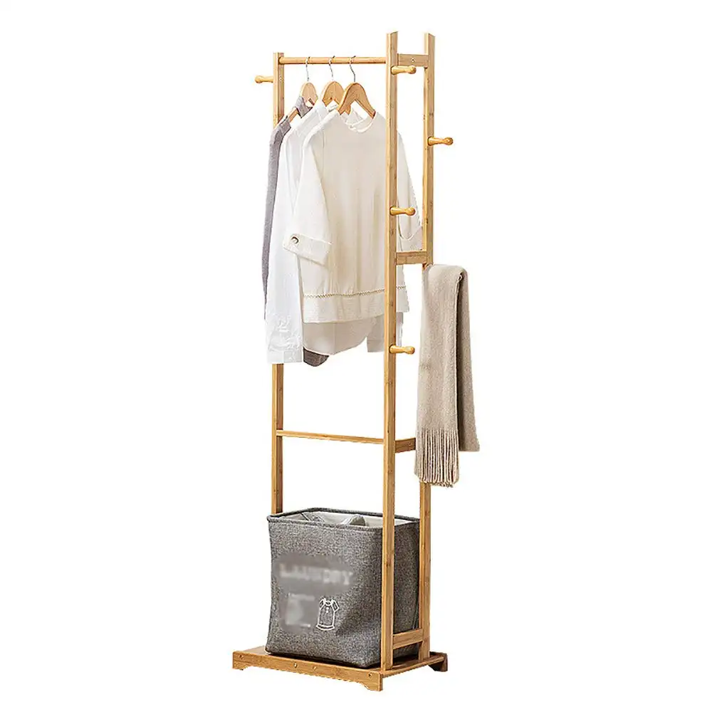 Wholesale cloth dryer garment rack with shoe rack foldable cloth stand shelf