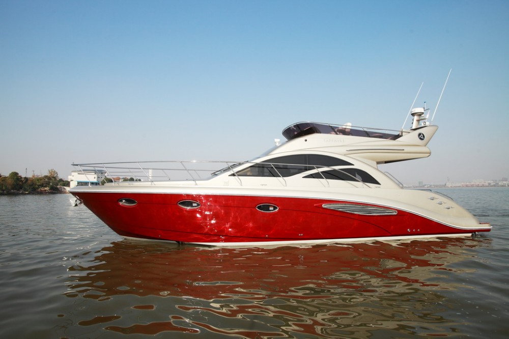 SANJIANG самая эффективная 45 моторная яхта FLYBRIDGE