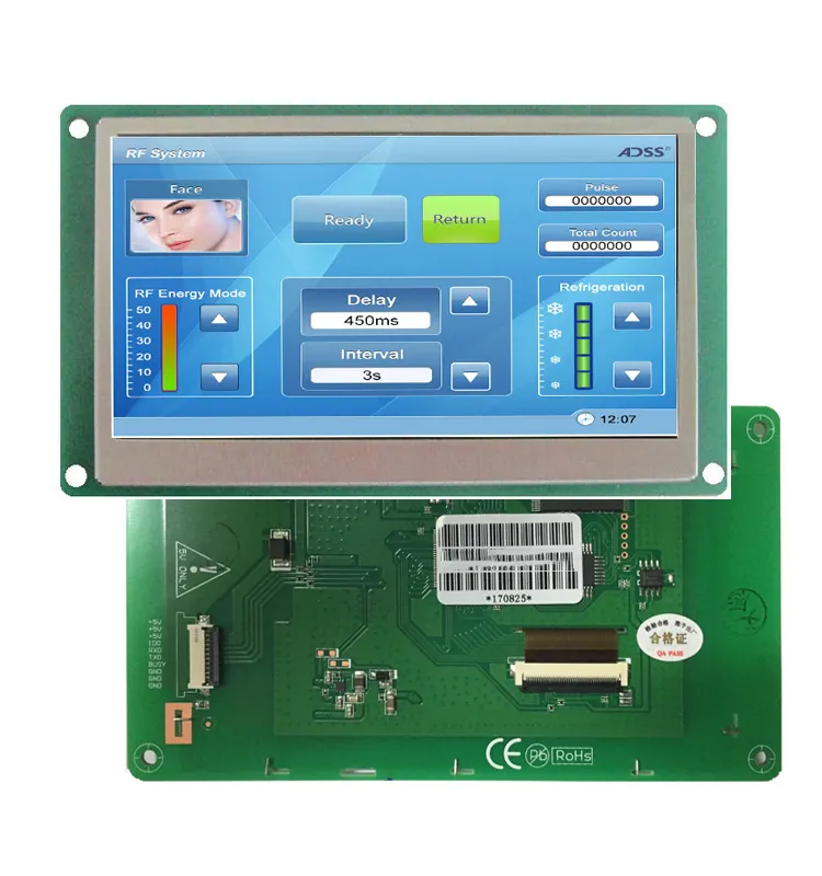 industrial HMI with lcd touch screen for vending machine
