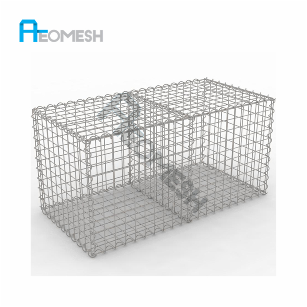 Сварная оцинкованная габионная корзина 2 м X 1 м X 1 м