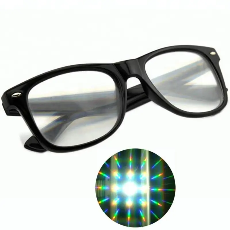 Ultimate Diffraction Glasses - 3D Prism Effect EDM Rainbow Style Rave Party Glasses