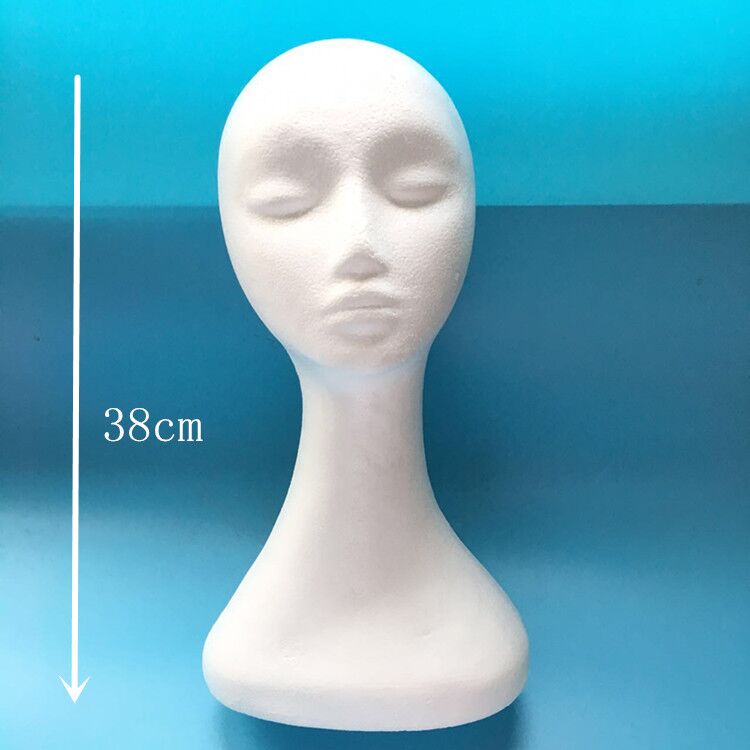 Yiwu cheap polystyrene styrofoam foam mannequin head
