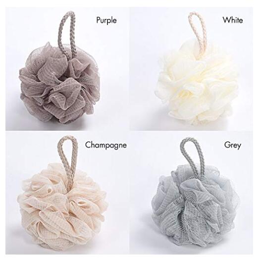 Губка для ванны, отшелушивающая сетчатая пуф для душа Loofahs с шариками для душа Luffa, Мягкая очищающая, 5 упаковок, 40 г каждый для мужчин и женщин