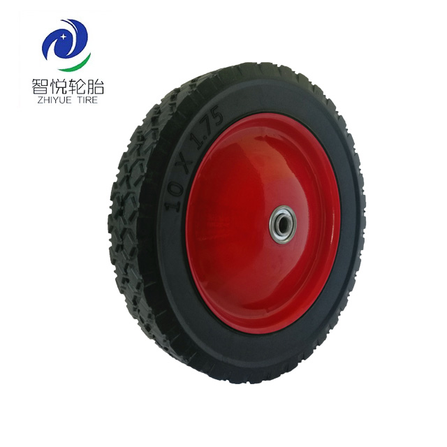 solid rubber wheels 10x1.75 for baby walker, hand trolley /hand cart / push cart